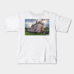 Caerlaverock Castle Kids T-Shirt